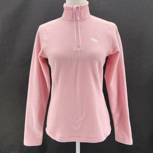 Helly Hansen Recycled Polyester Polartec 1/4 Pink Fleece Shirt Womens Small
